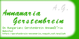 annamaria gerstenbrein business card